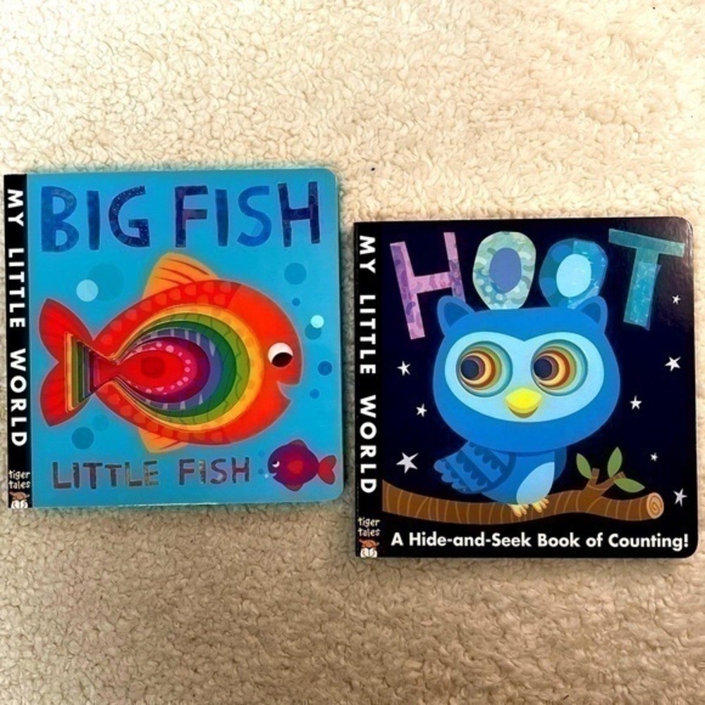Tiger Tales "My Little World" Kids Interactive Board Book Duo